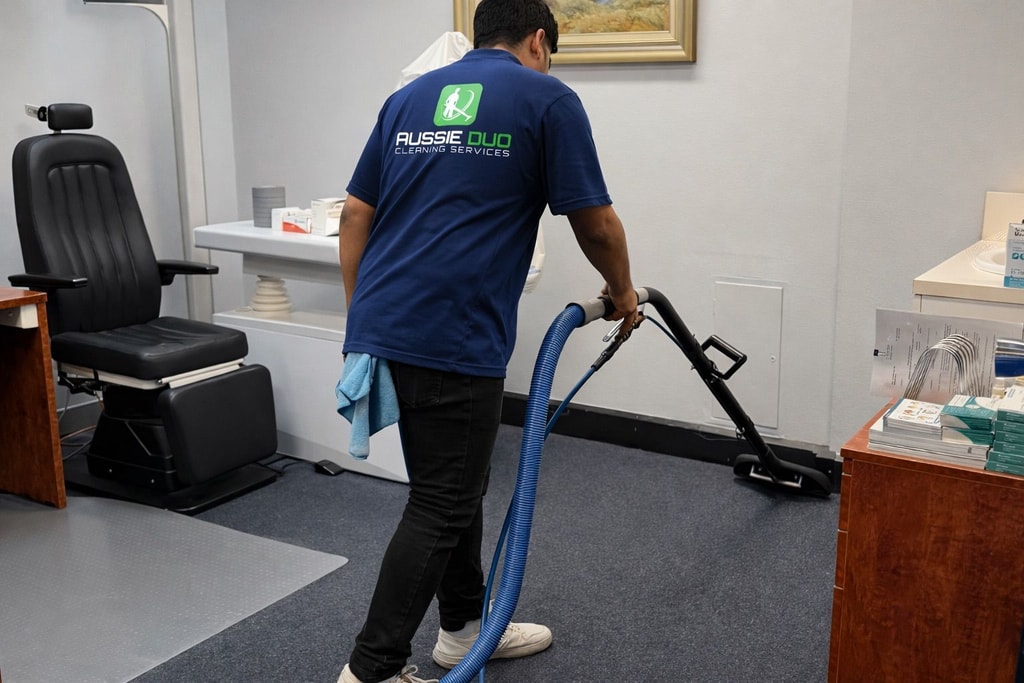 Hot water extraction machine used by Aussie Duo Cleaning Service 
