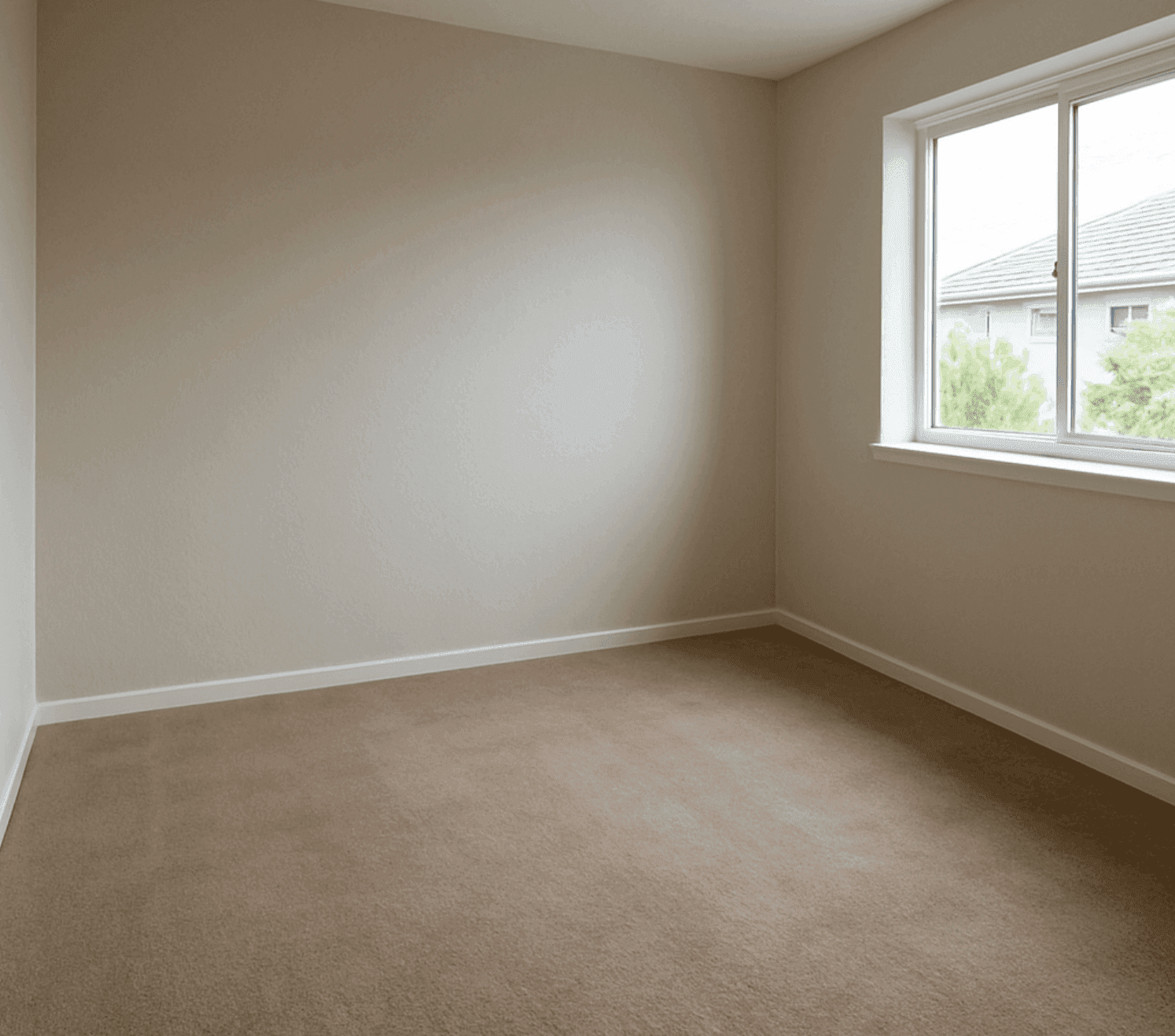 Professional cleaning service showing a freshly cleaned empty bedroom with clean carpet and tidy presentation in Canberra.